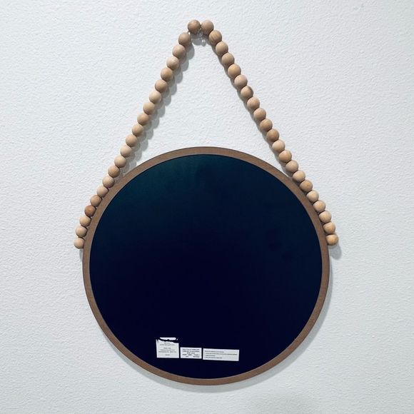 Hanging Beaded Round Chalkboard - Picture 4 of 7